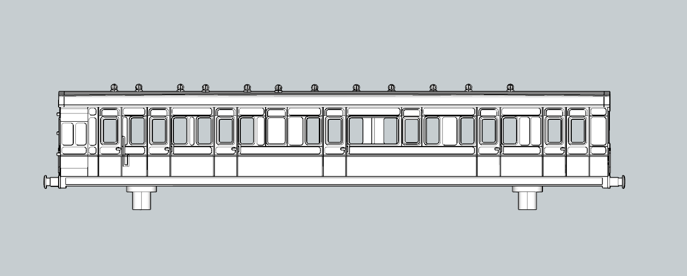 (image for) LSWR Emigrant 5 cmpt Corridor Brake Compo - d406
